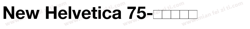New Helvetica 75字体转换